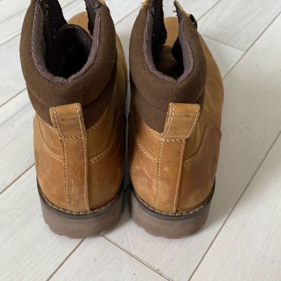 Timberland Ellendale Wheat Full Grain Leather Mid Top Hiker Boots Brown Size 7 - Picture 4 of 6